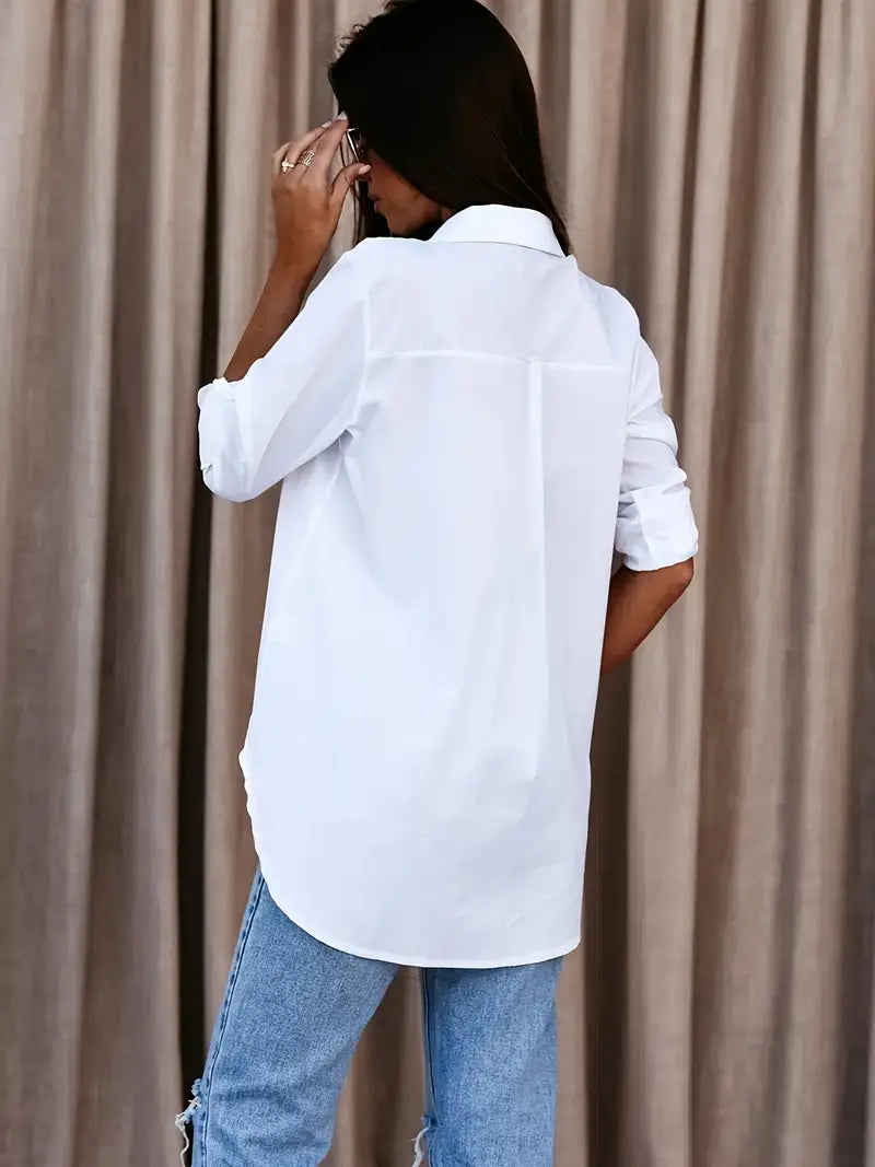 Chemise Blanche - Élégance Intemporelle | Coupe Ajustée