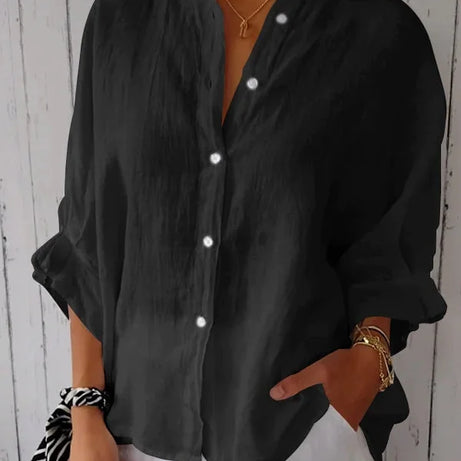Chemise Motif Noué Coton Lin | Élégance et Confort