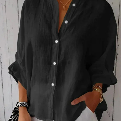 Chemise Décontractée Femme - Boutons & Col Classique