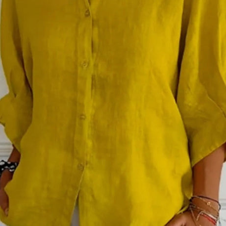 Chemise Décontractée Femme - Boutons & Col Classique