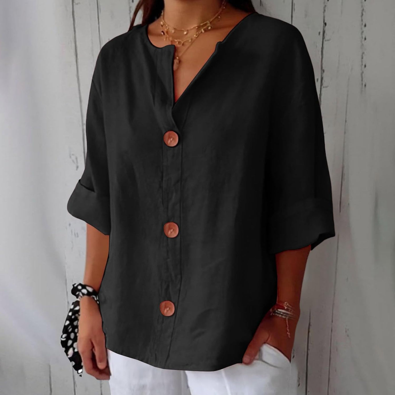 Chemise Femme en Lin Léger - Élégance Respirante Pour L'Été