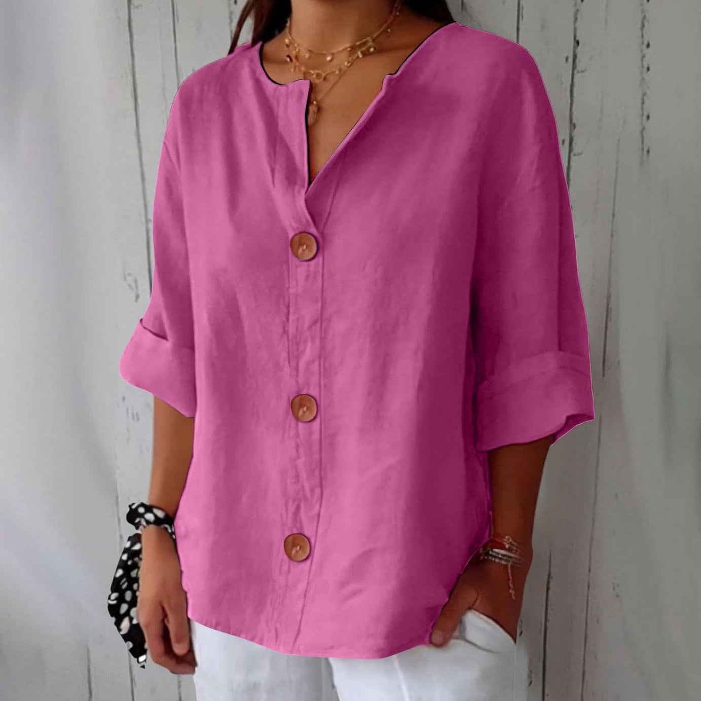 Chemise Femme en Lin Léger - Élégance Respirante Pour L'Été