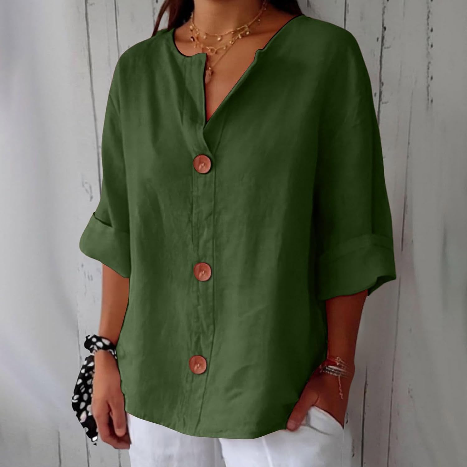 Chemise Femme en Lin Léger - Élégance Respirante Pour L'Été