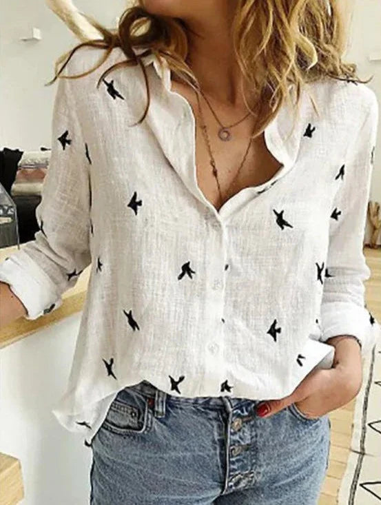 Chemise Maelyn - Élégante & Décontractée - Manches Longues