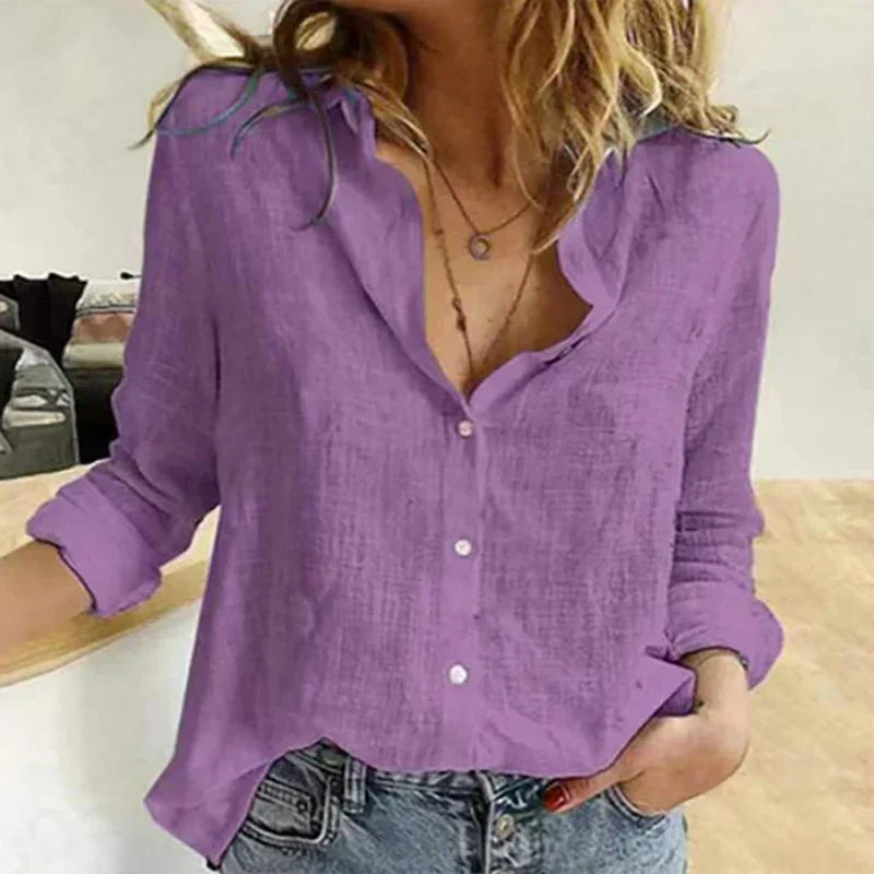 Chemise Maelyn - Élégante & Décontractée - Manches Longues