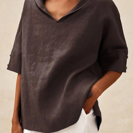 Chemise Femme Col V - Décontractée, Élégante & Confortable