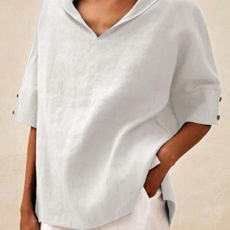 Chemise Femme Col V - Décontractée, Élégante & Confortable