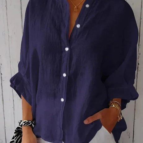 Chemise Femme en Lin -  Manches Longues | Coupe Décontractée