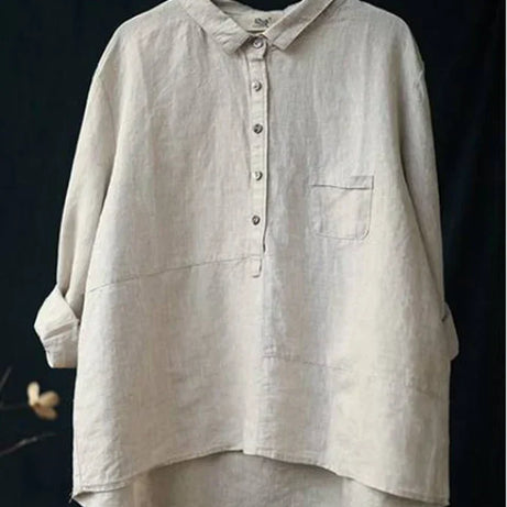 Chemise Femme Manches Longues - Bouton Revers - Paula