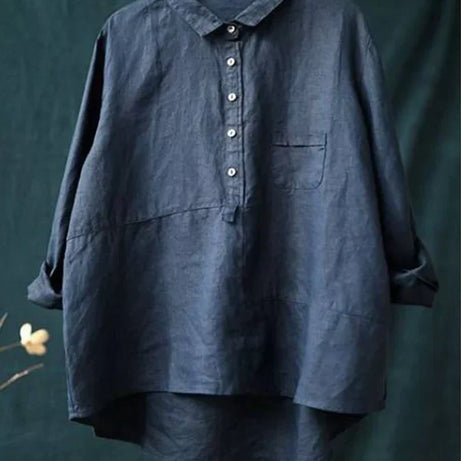 Chemise Femme Manches Longues - Bouton Revers - Paula