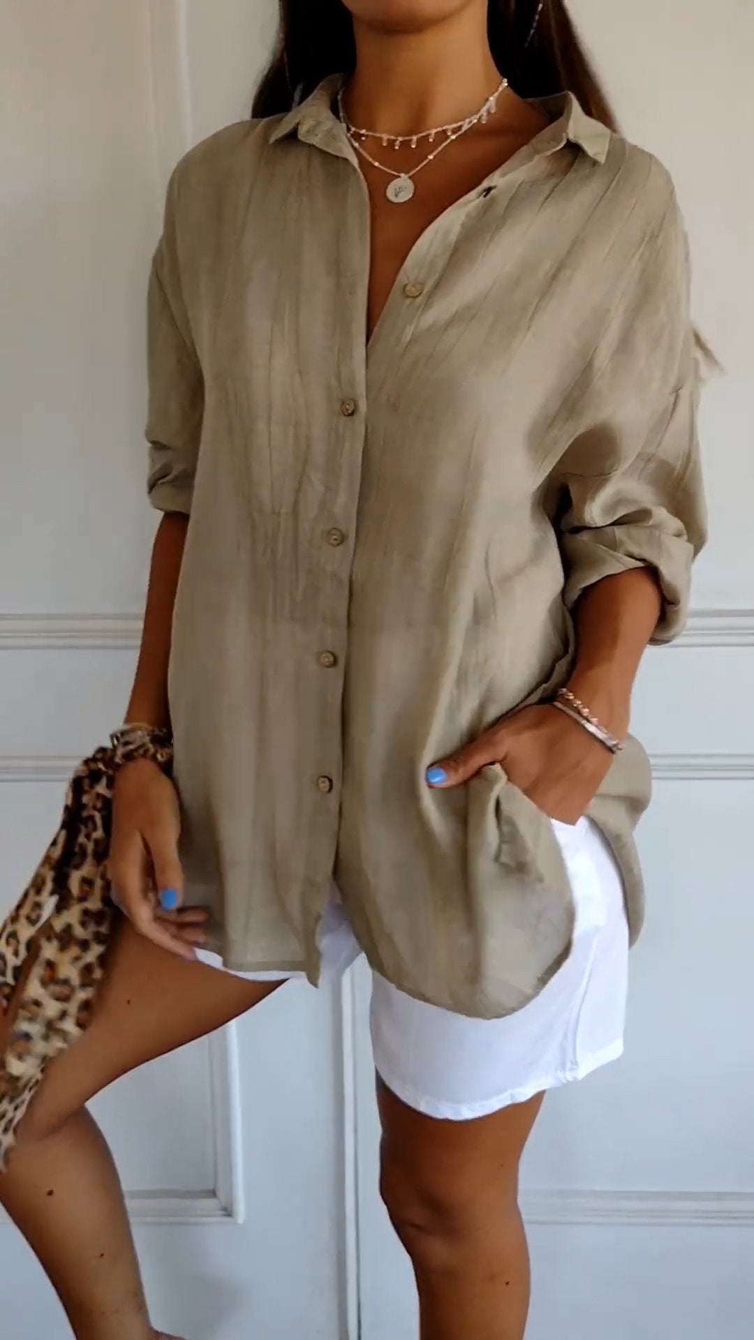 Chemise Femme Élégante et Légère - Design Plissé Chic