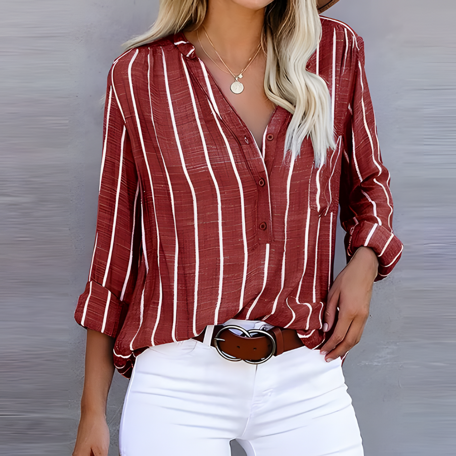 Chemise Rayée Élégante - Légereté et Style Décontracté
