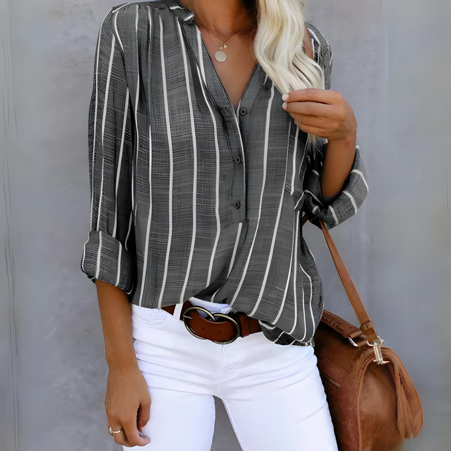 Chemise Rayée Élégante - Légereté et Style Décontracté