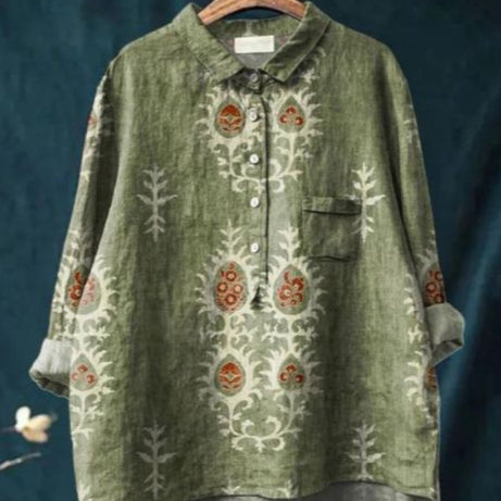 Blouse Soie Florale Chic - Claire™ | Élégance & Confort