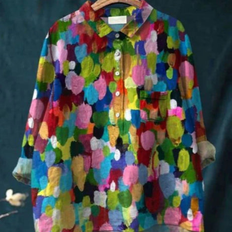 Blouse Soie Florale Chic - Claire™ | Élégance & Confort