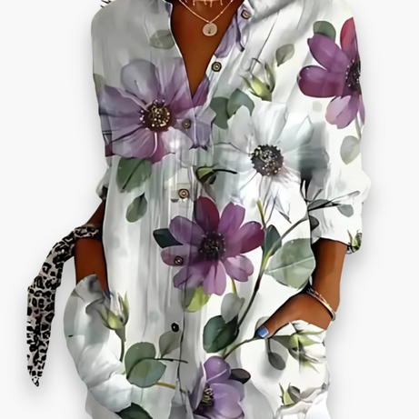 Chemisier Femme Chic - Imprimé Élégant | Style Raffiné