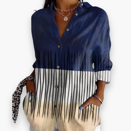 Chemisier Femme Chic - Imprimé Élégant | Style Raffiné