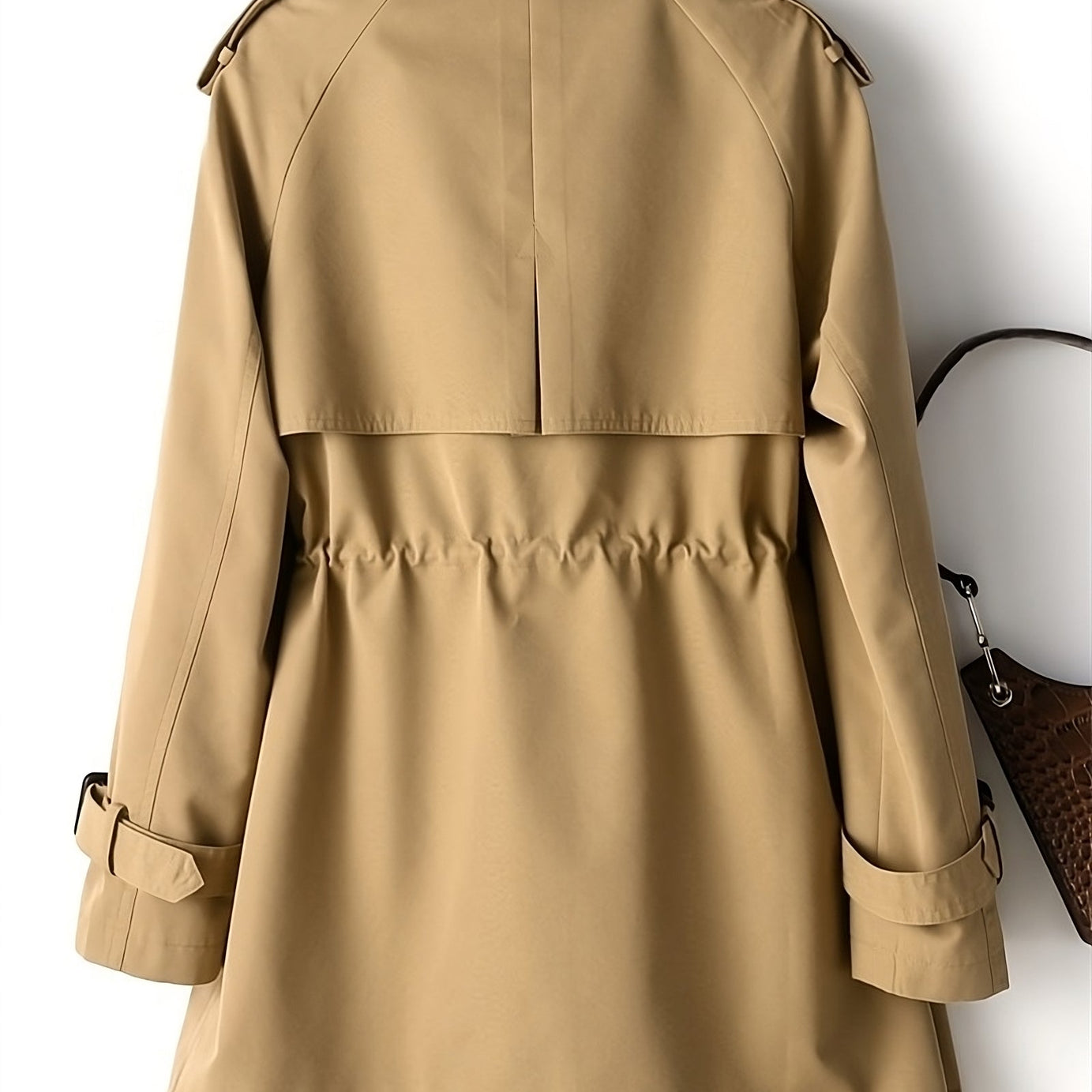 Schlichte zweireihige Trenchjacke