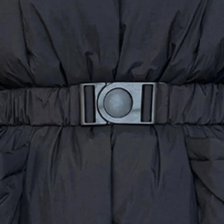 Doudoune femme avec ceinture et col montant