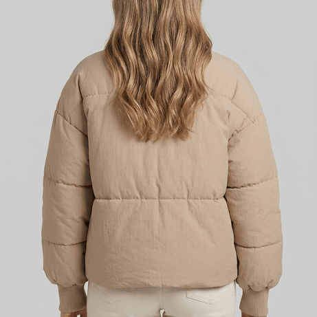 Doudoune Femme Matelassée | Col Zippé Haut