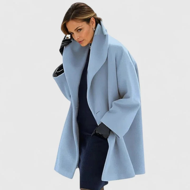 Manteau Femme Col Châle | Fermeture Boutonnée
