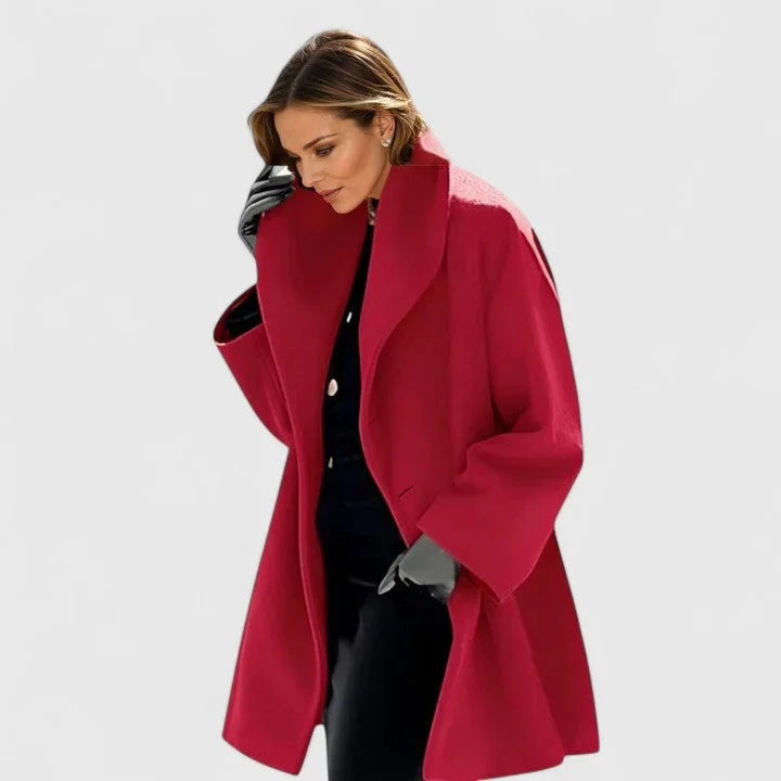 Manteau Femme Col Châle | Fermeture Boutonnée