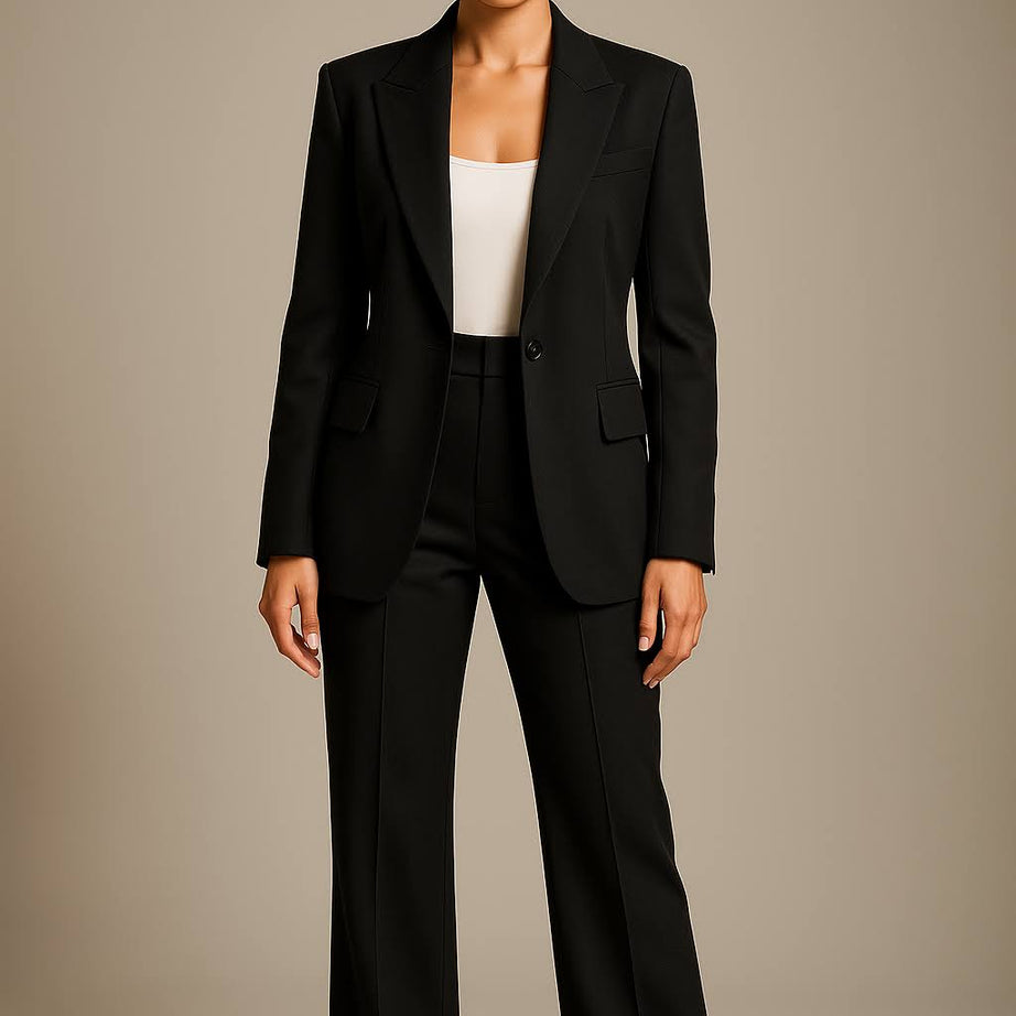Ensemble Blazer et Pantalon Femme - Costume Deux Pièces Élégant