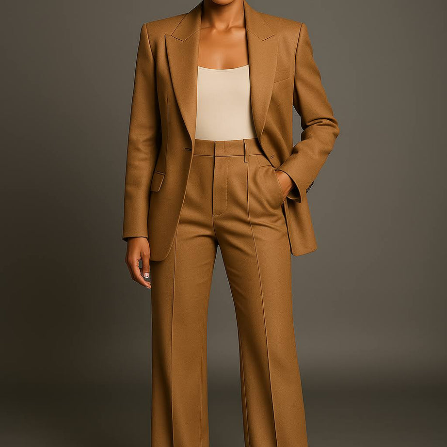 Ensemble Blazer et Pantalon Femme - Costume Deux Pièces Élégant