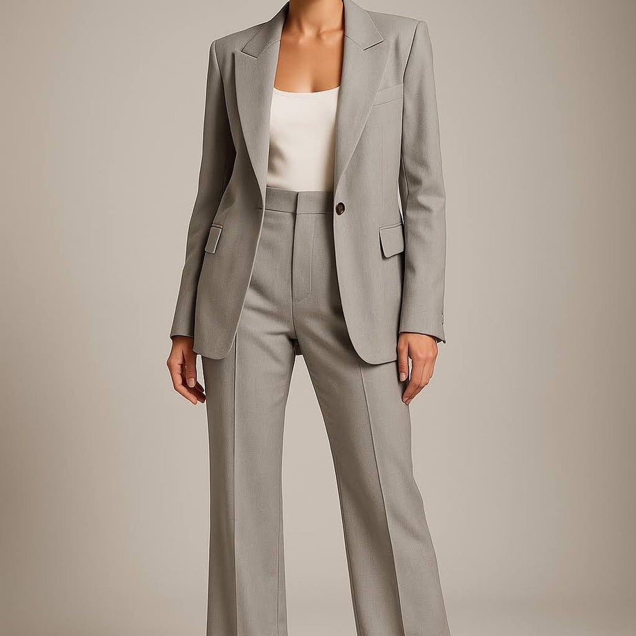 Ensemble Blazer et Pantalon Femme - Costume Deux Pièces Élégant