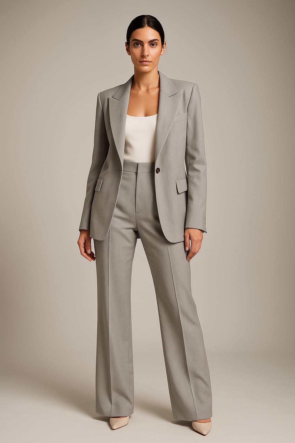 Ensemble Blazer et Pantalon Femme - Costume Deux Pièces Élégant