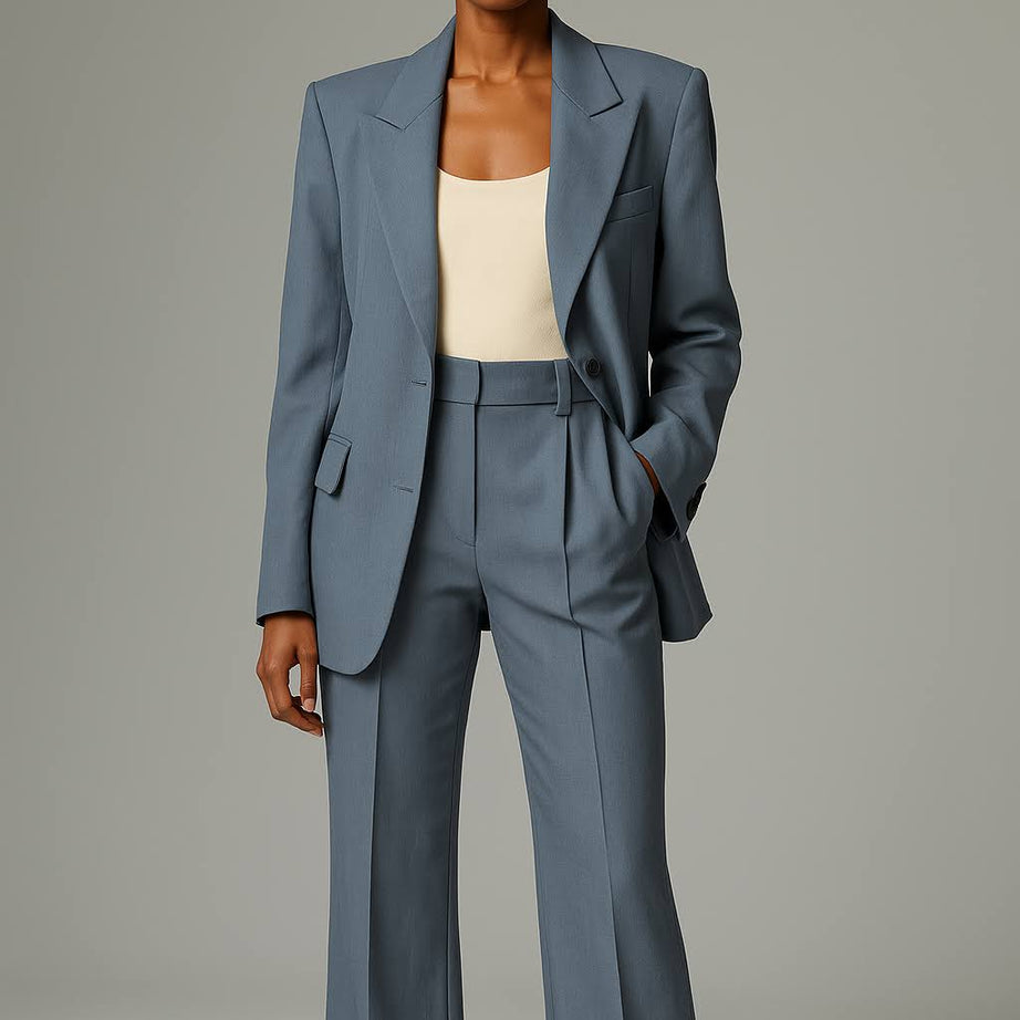 Ensemble Blazer et Pantalon Femme - Costume Deux Pièces Élégant