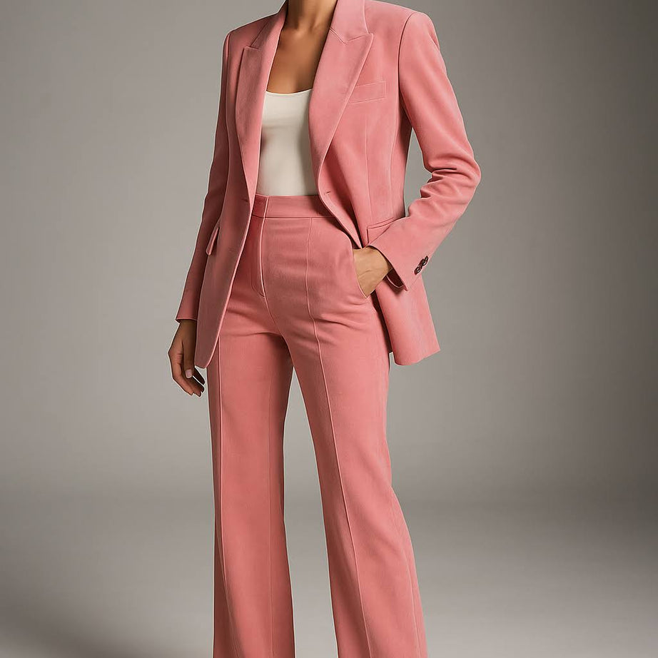 Ensemble Blazer et Pantalon Femme - Costume Deux Pièces Élégant