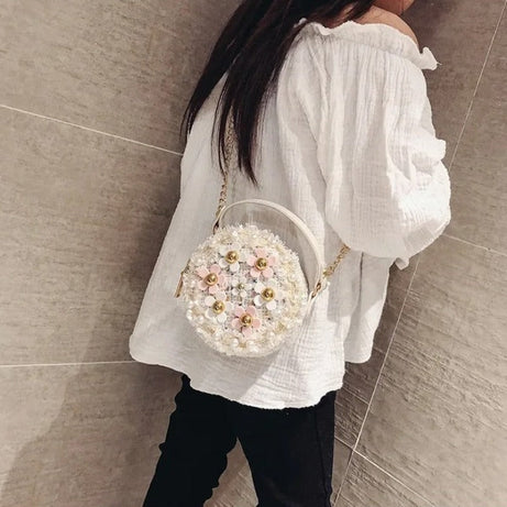 Sac à main fillette perle