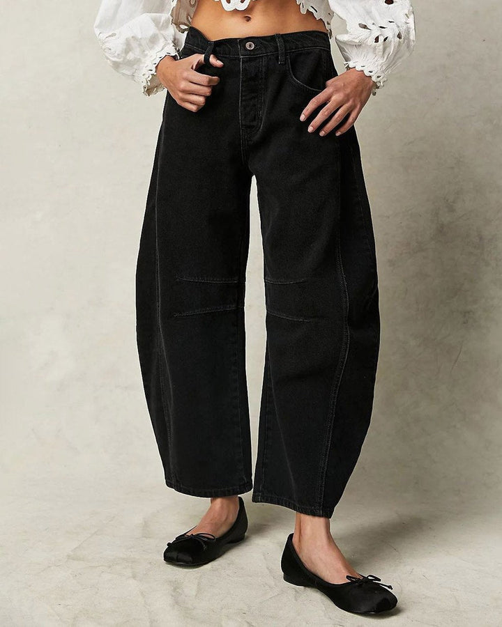 Rearaxa | Jeans Droits Taille Mi-haute pour Femmes