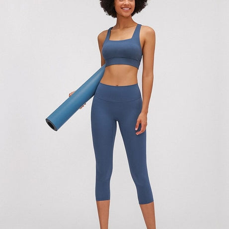 Legging De Sport Capri Taille Haute