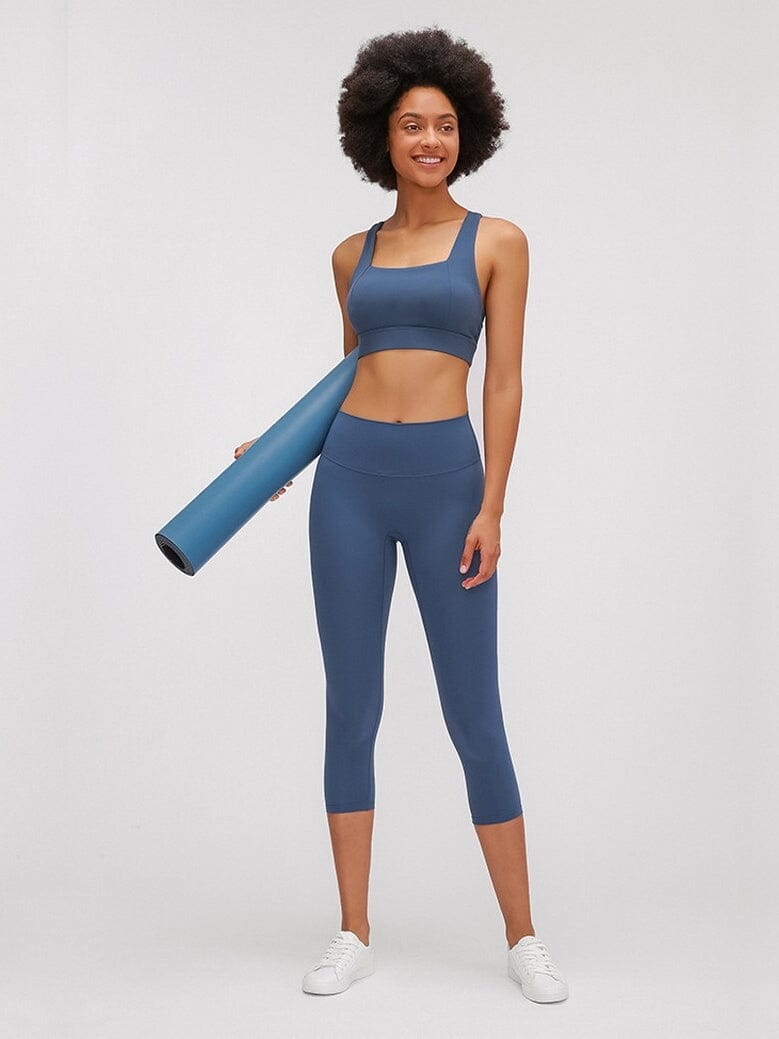 Legging De Sport Capri Taille Haute