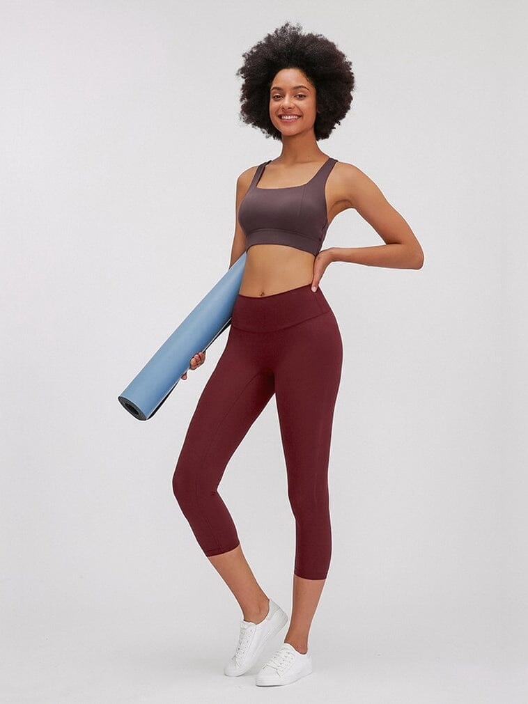 Legging De Sport Capri Taille Haute