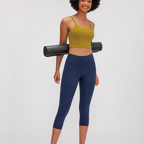 Legging De Sport Capri Taille Haute