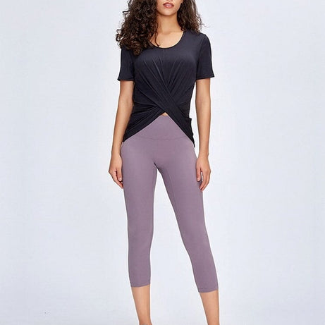 Legging De Sport Capri Taille Haute