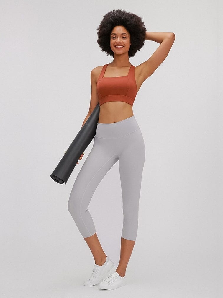 Legging De Sport Capri Taille Haute