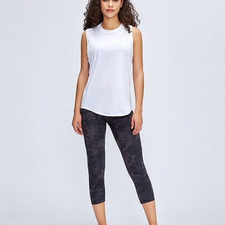 Legging De Sport Capri Taille Haute