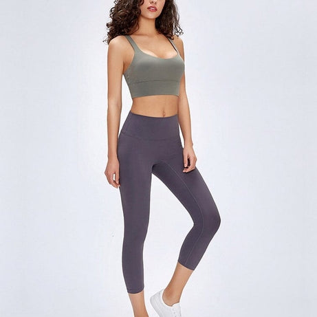 Legging De Sport Capri Taille Haute