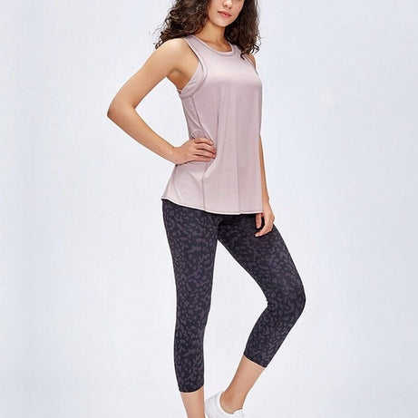 Legging De Sport Capri Taille Haute