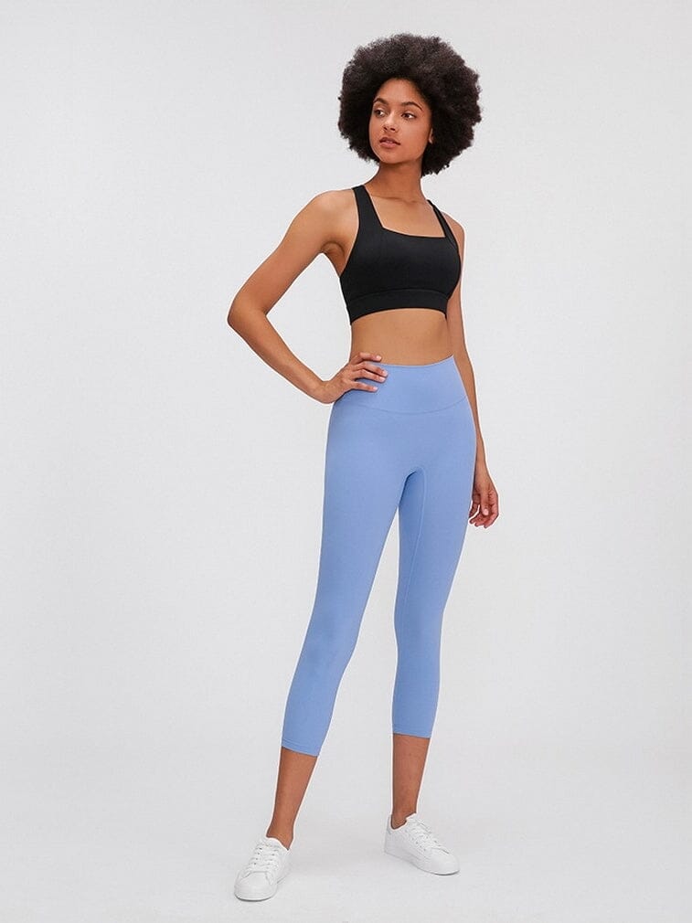 Legging De Sport Capri Taille Haute