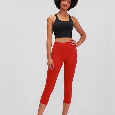 Legging De Sport Capri Taille Haute