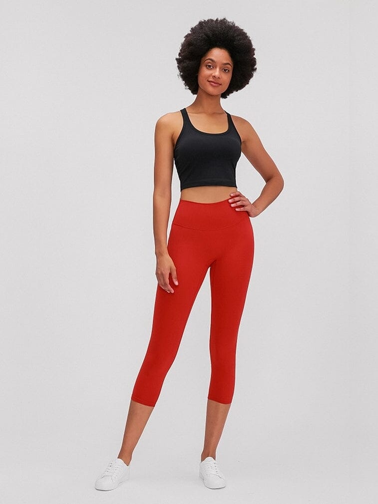 Legging De Sport Capri Taille Haute