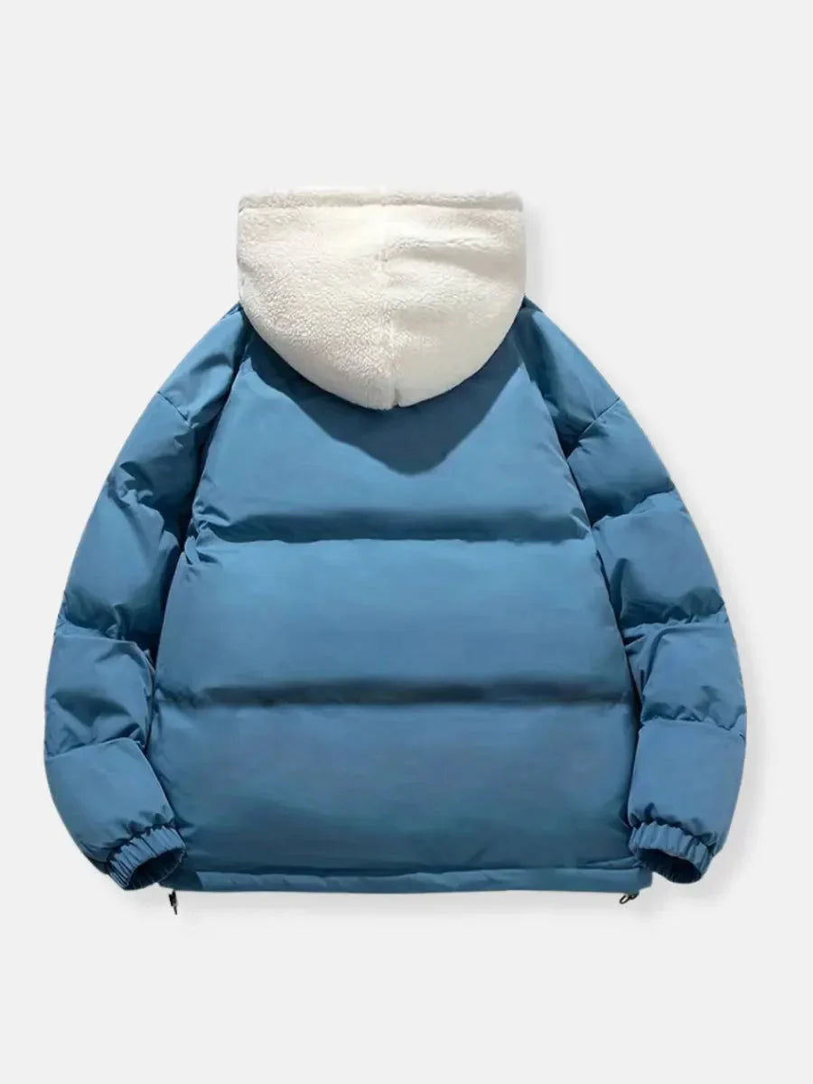 Doudoune d'hiver pour femme avec capuche et doublure douce