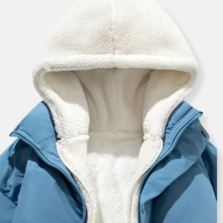 Doudoune d'hiver pour femme avec capuche et doublure douce