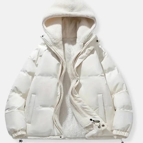 Doudoune d'hiver pour femme avec capuche et doublure douce