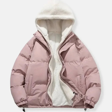 Doudoune d'hiver pour femme avec capuche et doublure douce